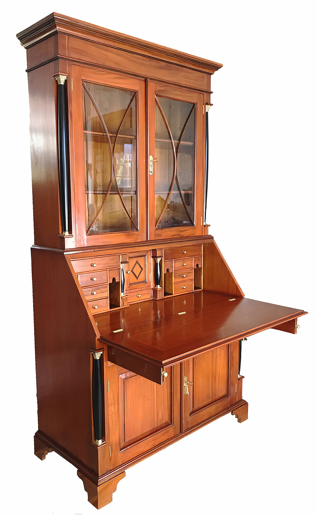 Biedermeier Sekretär "Büro" | Kirsche antik massiv Möbel